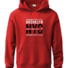 ADRO Brooklyn red NYC Printed Hoodie