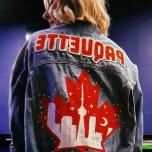 AEW All Out Toronto Renee Paquette Blue Denim Jacket