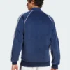 Adidas SST Adicolor Velour Track Top Jacket Blue