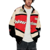 Air Racing Style red Varsity Jacket