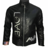 Airwaves Black Leather Jacket Tom Delonge Angels
