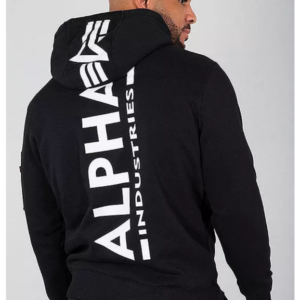 Alpha Industries Black Print Hoodie (2)