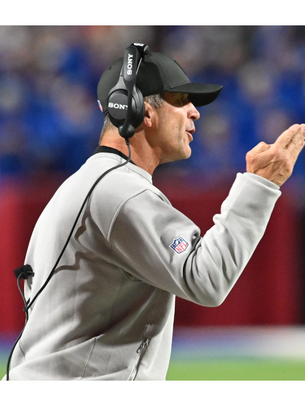Baltimore Ravens John Harbaugh Sweatshirt Grey