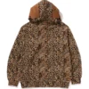 Bape Leopard Shark Full Zip Hoodie Brown