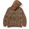 Bape Leopard Shark Hoodie Brown