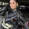 Champs Black Racing Style Leather Jacket
