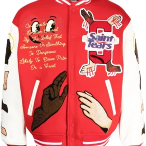 Choose Your Savior SAINT MXXXXXX x Denim Tears Varsity Jacket