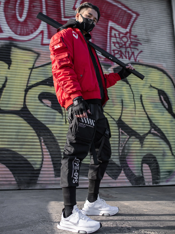 Fabric Universe XB-03 Red Bomber Jacket