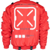 Fabric of the Universe XB 03 Red Bomber Jacket