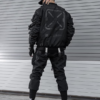 Fabric of the Universe XB-03 black Bomber Jacket