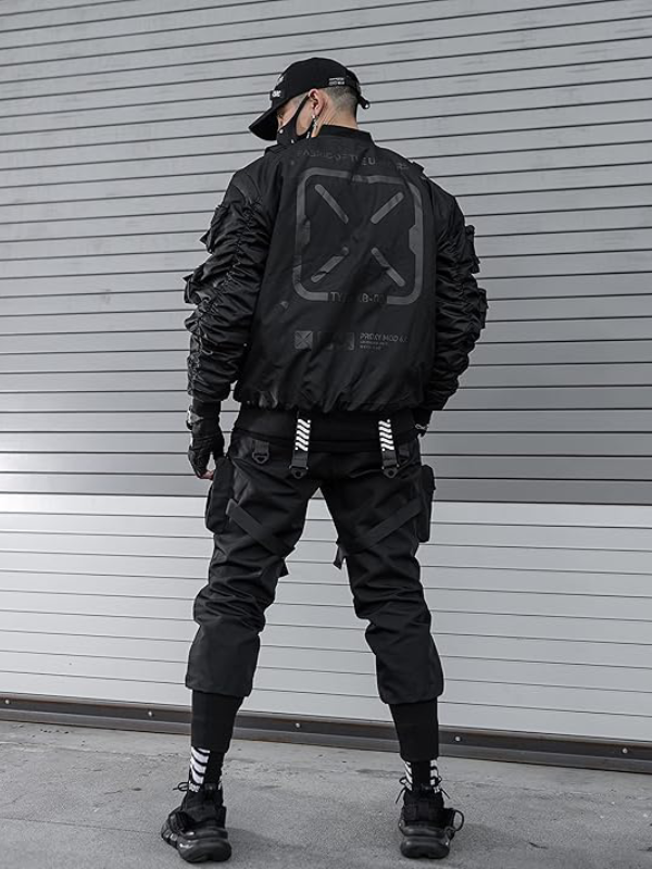 Fabric of the Universe XB-03 black Bomber Jacket