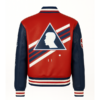 Futuristic 'X' Red Black Leather Jacket