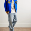 Gallery Dept. Student Varsity Jacket Blue & Yellow