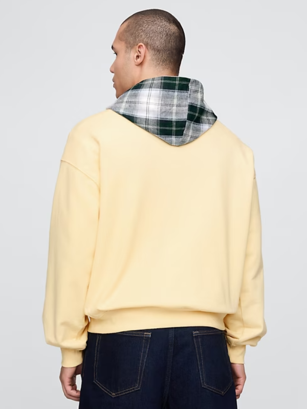 Gap Par Malbon Heavyweight French Terry Logo Hoodie Yellow