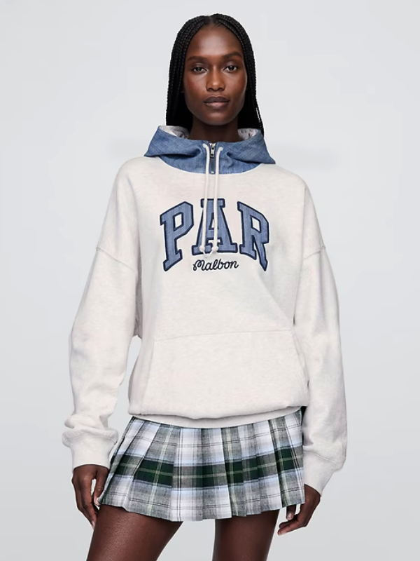 Gap × Malbon Hoodie Grey