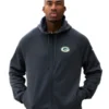 Green Bay Packers Nike Sideline Player Full Zip Hoodie Black