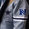 HOMAGE Dallas Cowboys Satin Grey Starter Jacket