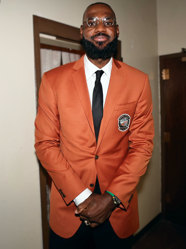 Hall of Fame LeBron James Orange Jacket NBA