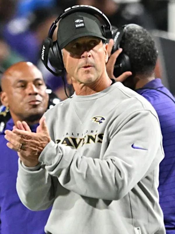 John Harbaugh Baltimore Ravens Sweatshirt Grey