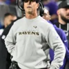 John Harbaugh Ravens Sweatshirt Grey
