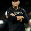 Kellen Moore New Orleans Saints Nike 2025 Sideline Long Sleeve Hoodie T-Shirt Black