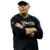 Kellen Moore Saint Sideline Long Sleeve Hoodie T-Shirt Black