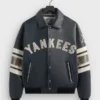 Kith & AVIREX for the New York Yankees Leather Jacket Blue