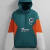 Kith Miami Dolphins Quarter Zip Anorak Jacket With Hood