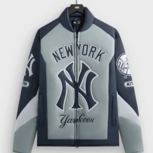 Kith for the New York Yankees Zip Brixton Puffed Shirt Jacket