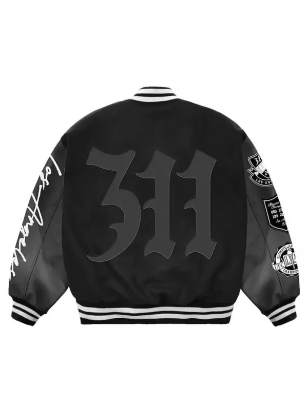 Los-Angeles-California-Ultimate-Fighting-Championship-313-Unisex-Black-Wool-Varsity-Jacket