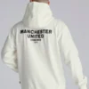 Manchester United Back Print Overhead Hoodie Cream