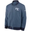 Men's New England Patriots Nike Blue 2025 Rivalries Collection Sideline Full-Zip Bomber Jacket