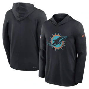 Miami Dolphins 2025 Rivalries Sideline Long Sleeve Hoodie T-Shirt