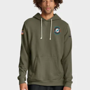 Miami Dolphins 2025 Salute To Service Hoodie