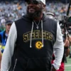 Mike Tomlin Steelers Sleeveless Hoodie Black