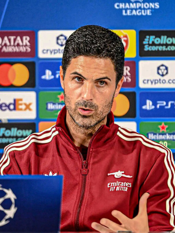 Mikel Arteta UEFA Champions League 2025-26 Maroon Track Jacket
