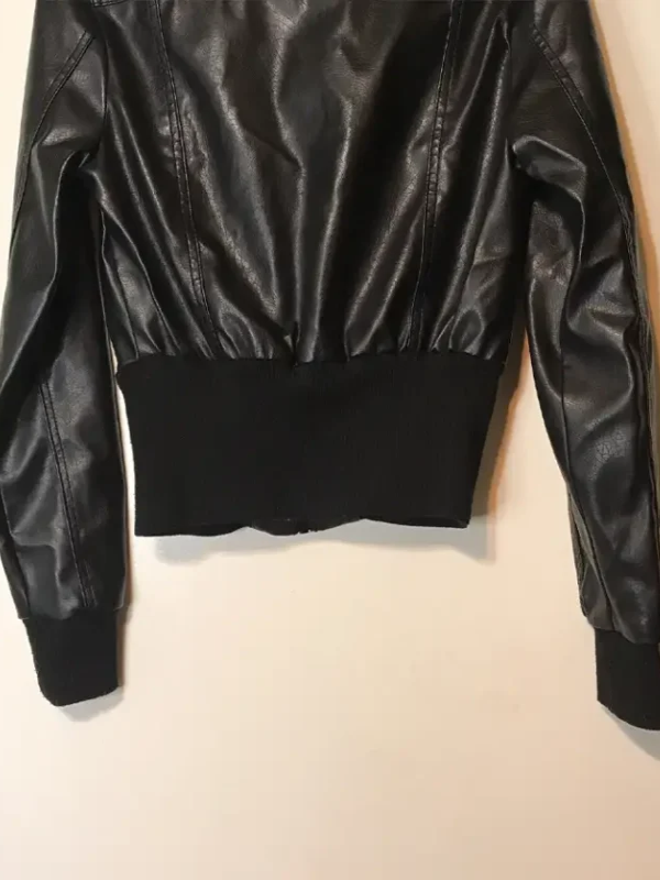 Miley Cyrus Max Azria Black Leather Jacket