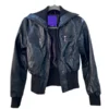 Miley Cyrus Max Azria Leather Jacket Black