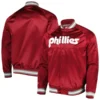 Mitchell & Ness Philadelphia Phillies Satin Raglan Jacket Red