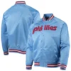 Mitchell & Ness Philadelphia Phillies Satin Raglan Varsity Jacket