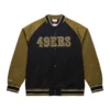 Mitchell & Ness San Francisco 49ers Double Clutch Raglan Jacket