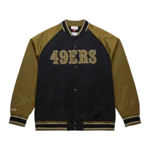 Mitchell & Ness San Francisco 49ers Double Clutch Raglan Jacket