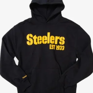 Mitchell & Ness x Pittsburgh Steeler Ireland Hoodie Black