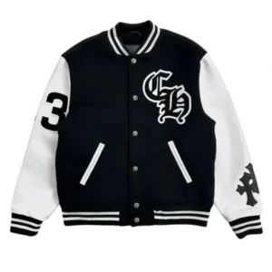 NBA Shai Gilgeous-Alexander Black & White Varsity Jacket