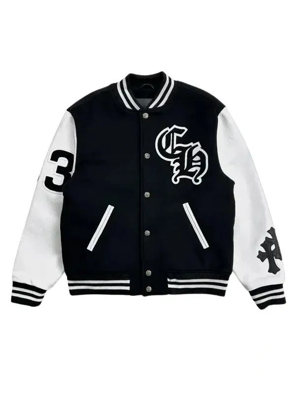 NBA Shai Gilgeous-Alexander Black & White Varsity Jacket