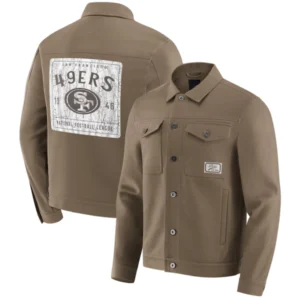 NFL x Darius Rucker San Francisco 49ers Tan Trucker Jacket