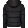 NOFS Black Hooded Puffer Jacket