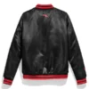 NWO Wolfpac Black Satin Bomber Jacket