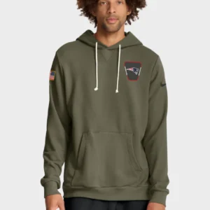 New England Patriots 2025 Salute To Service Hoodie