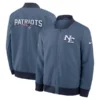 New England Patriots Nike 2025 Rivalries Sideline Bomber Jacket Blue